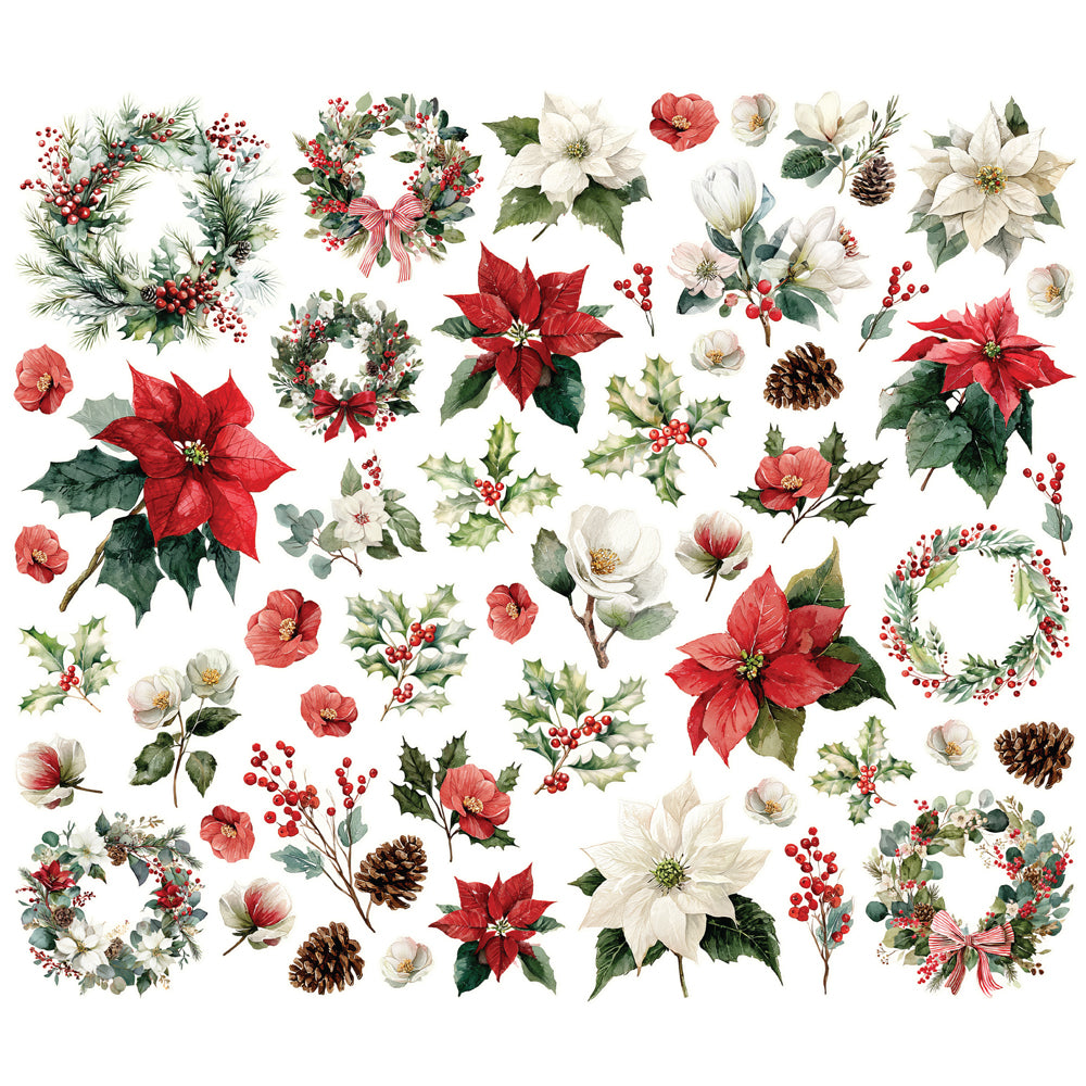 ***Pre-Order*** Simple Stories - Simple Vintage Old-Fashioned Christmas - Floral Bits & Pieces