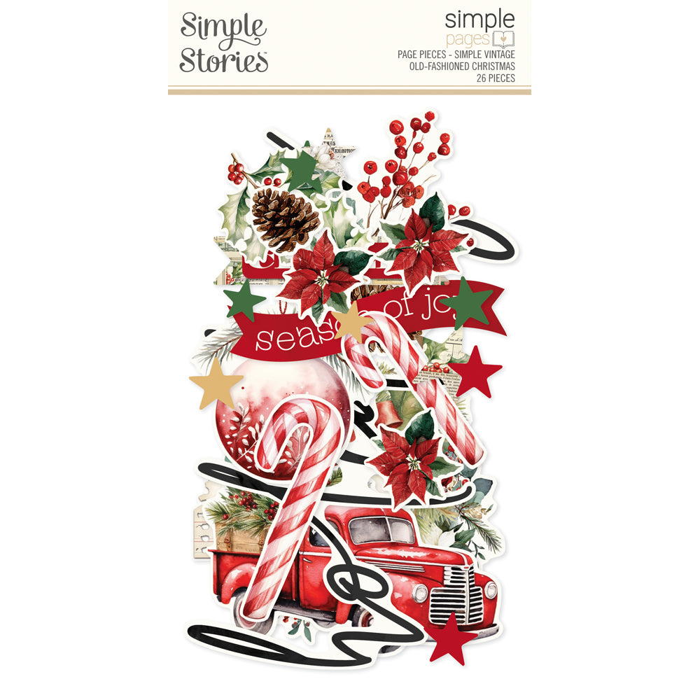 ***Pre-Order*** Simple Stories - Simple Vintage Old-Fashioned Christmas - Page Pieces