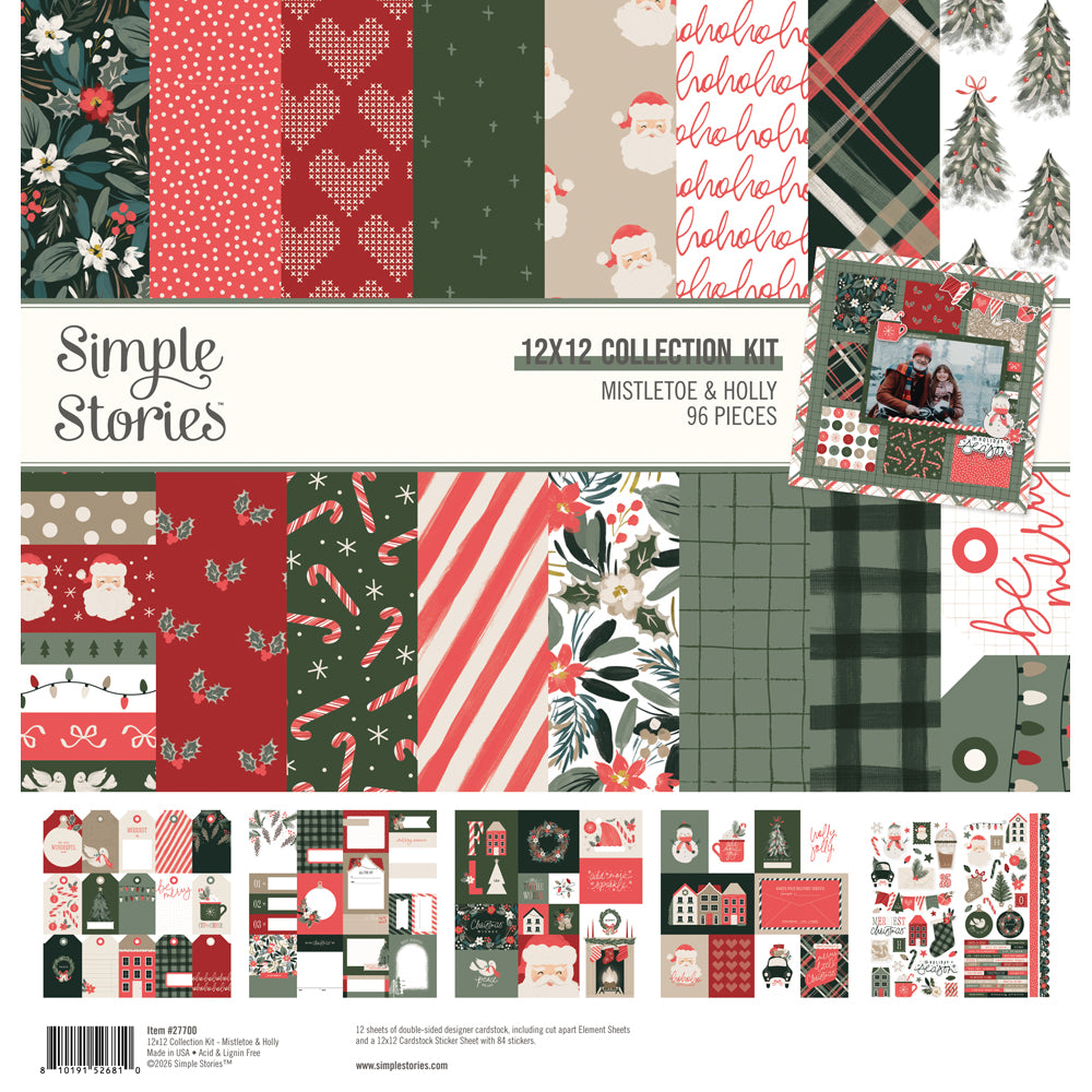 ***Pre-Order*** Simple Stories - Mistletoe and Holly - Collection Kit