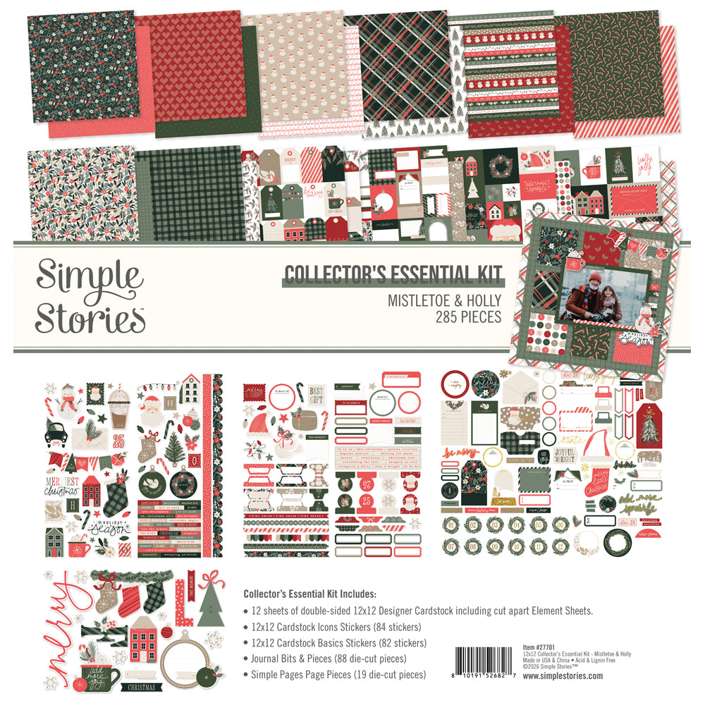***Pre-Order*** Simple Stories - Mistletoe and Holly - Collector's Essential Kit