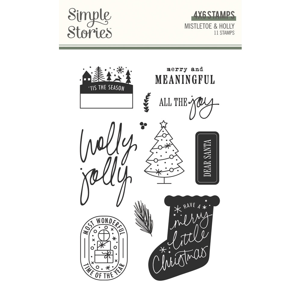 ***Pre-Order*** Simple Stories - Mistletoe and Holly - Stamps