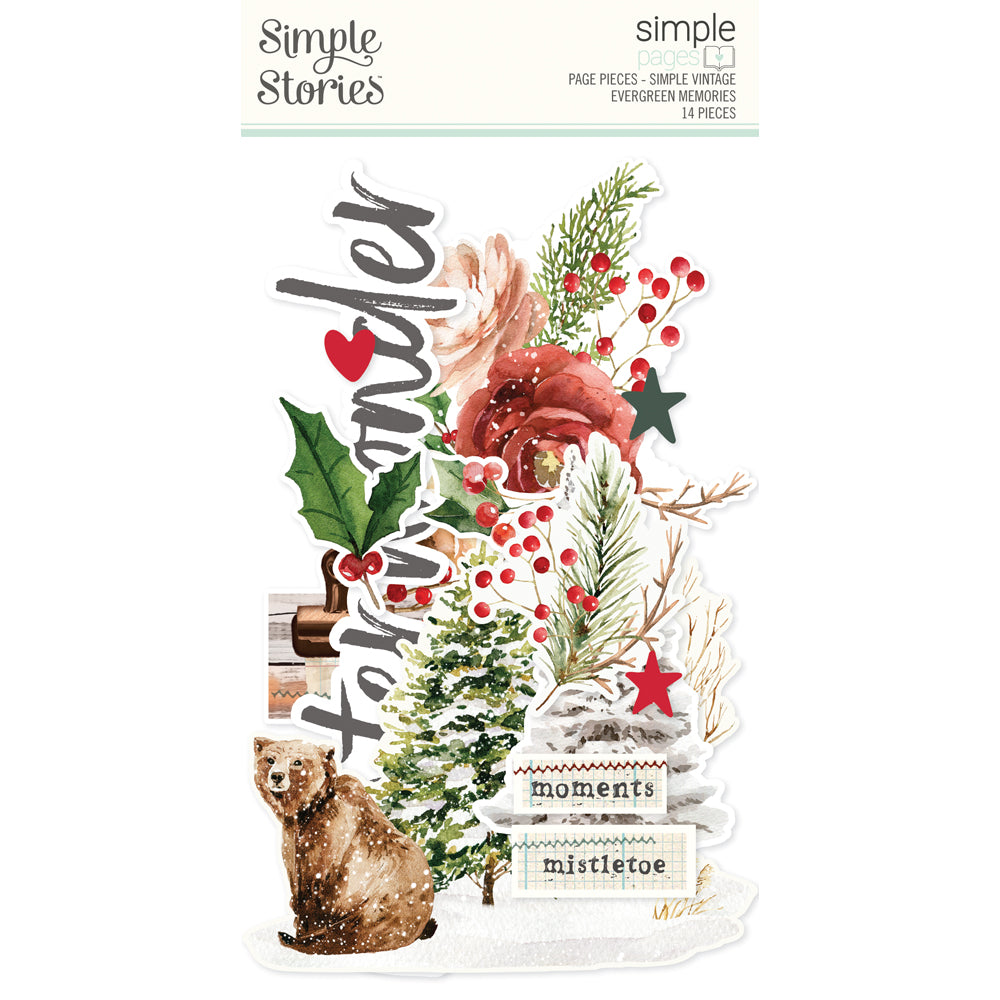 ***Pre-Order*** Simple Stories - Simple Vintage Evergreen Memories - Page Pieces