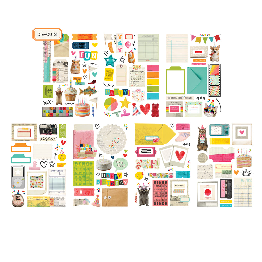 ***Pre-Order*** Simple Stories - Junk Journal Kit - Party Mix