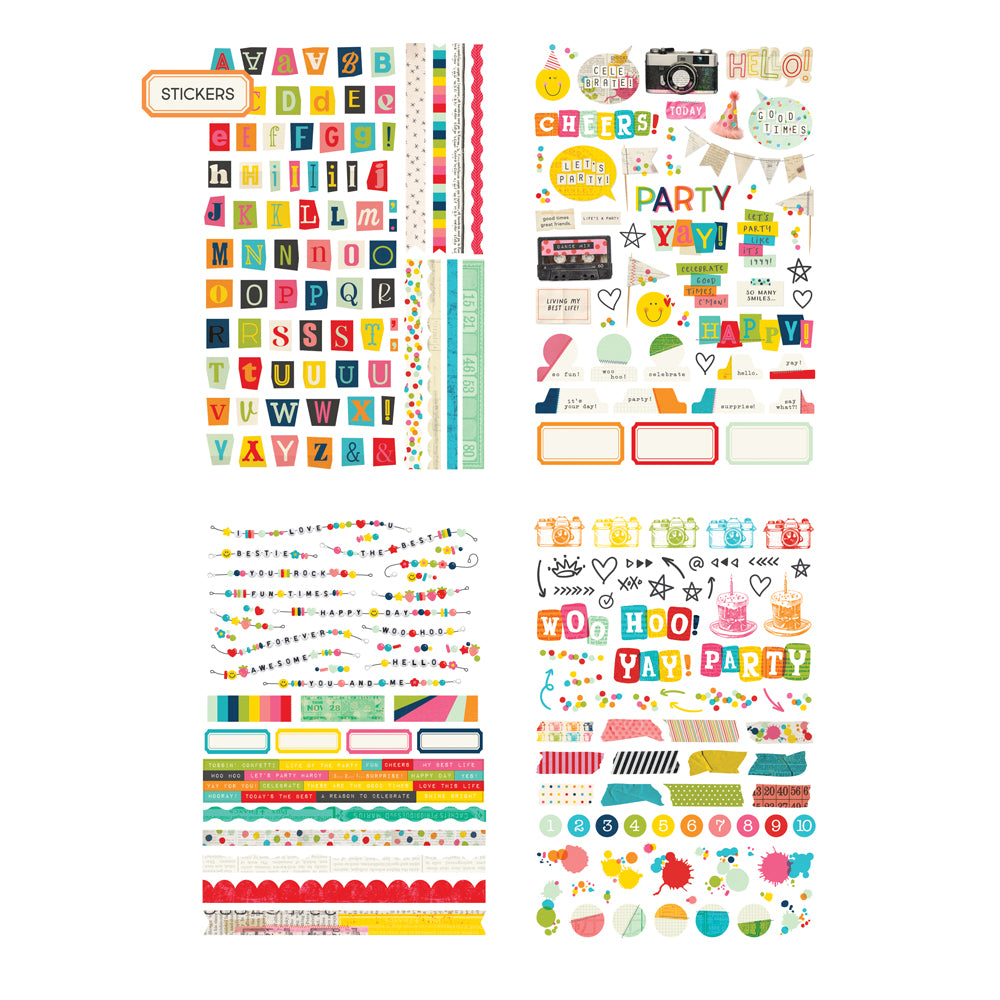 ***Pre-Order*** Simple Stories - Junk Journal Kit - Party Mix