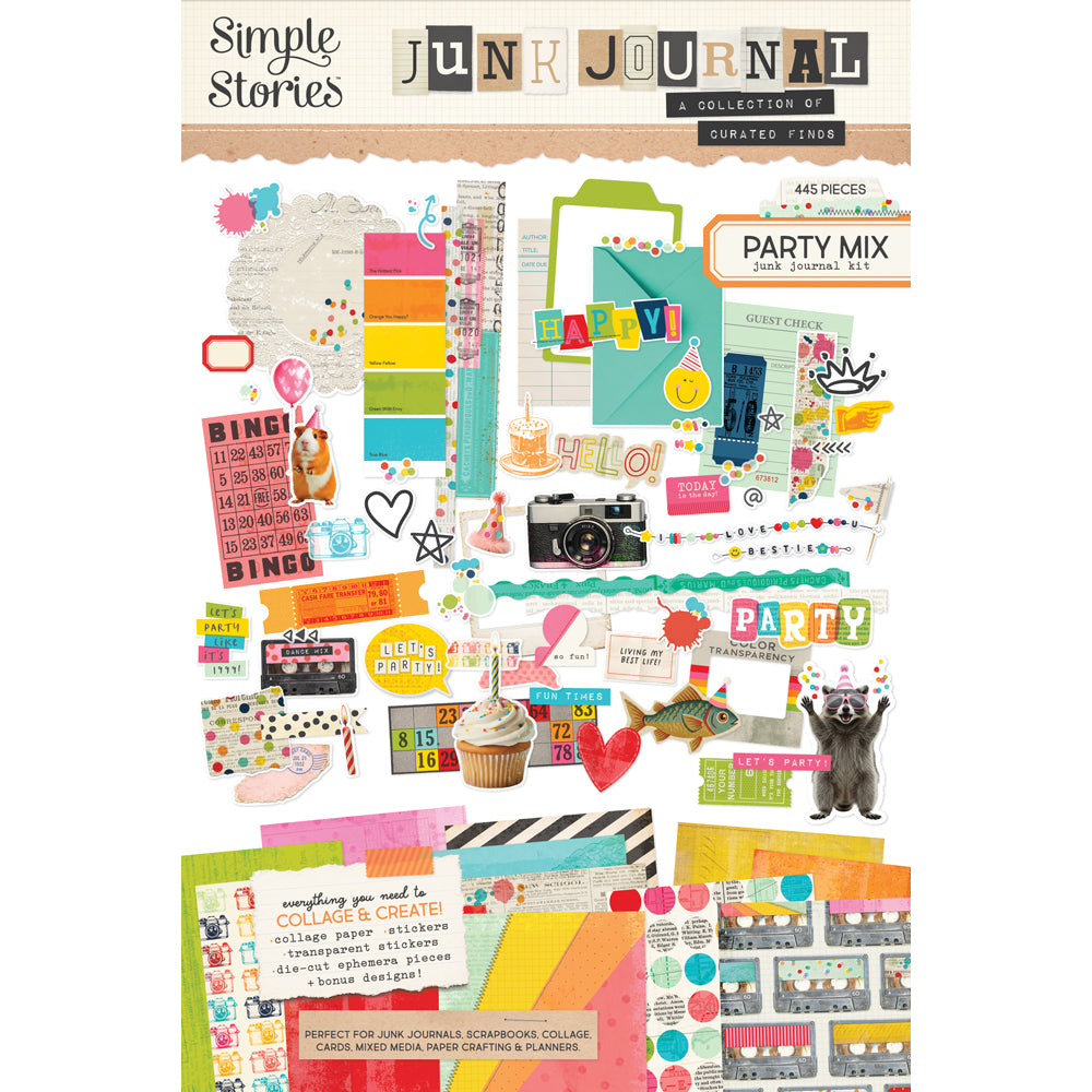***Pre-Order*** Simple Stories - Junk Journal Kit - Party Mix