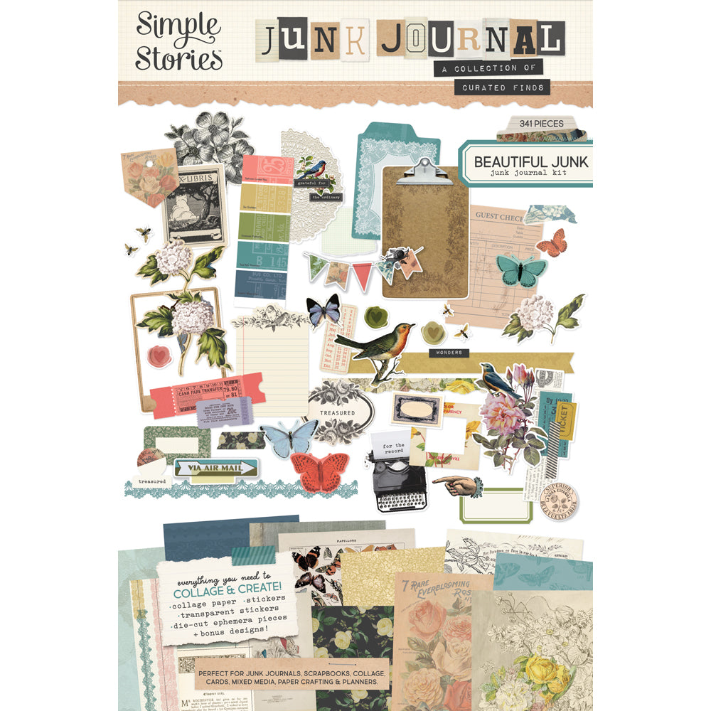 ***Pre-Order*** Simple Stories - Junk Journal Kit - Beautiful Junk