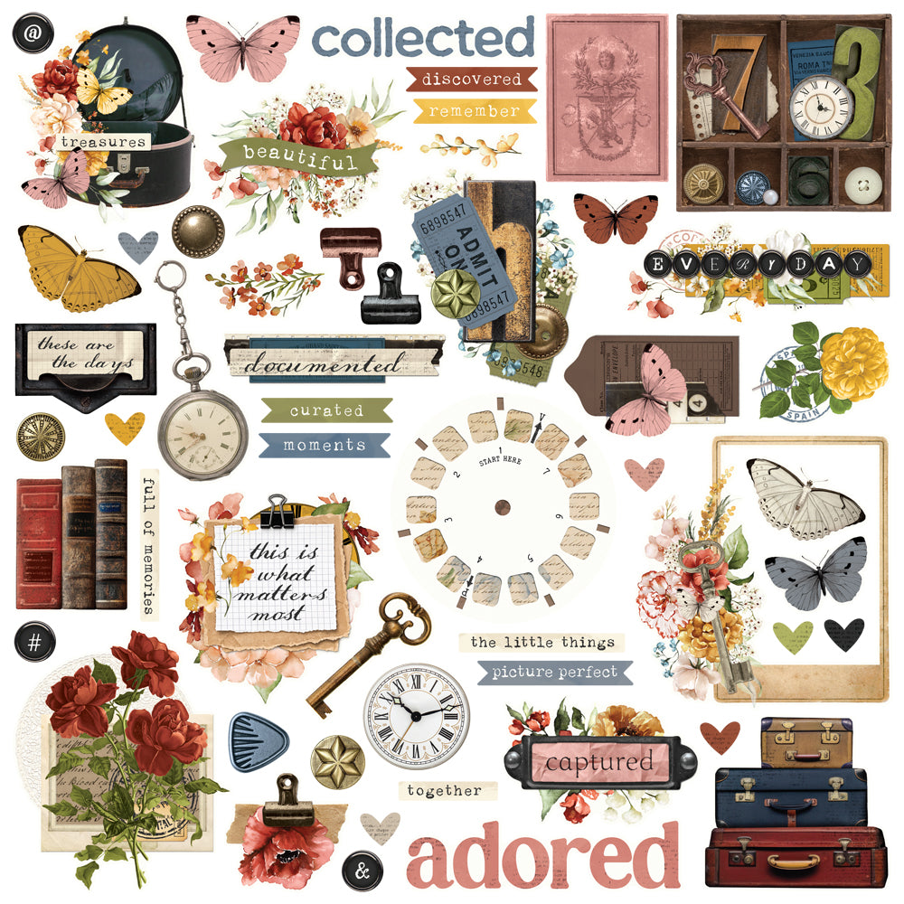 ***Pre-Order*** Simple Stories - Simple Vintage Trunk Show - Chipboard Pieces