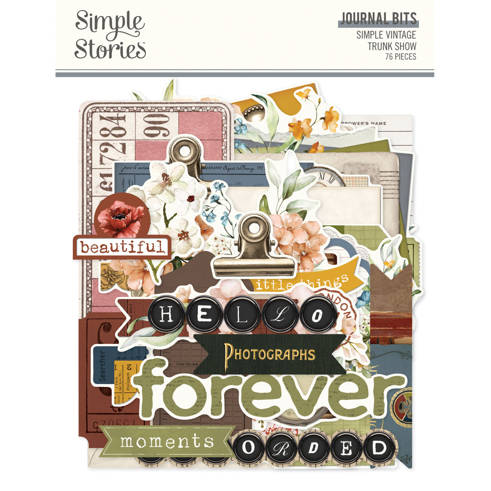 ***Pre-Order*** Simple Stories - Simple Vintage Trunk Show - Journal Bits & Pieces