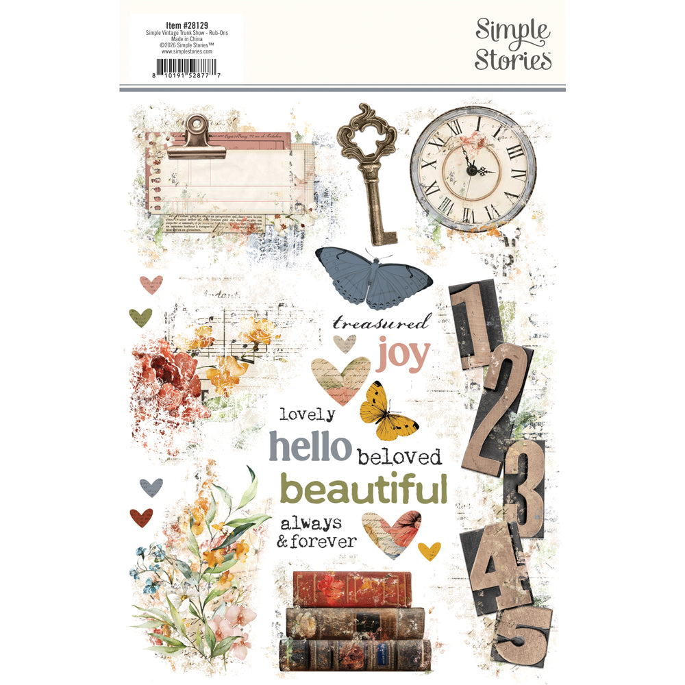 ***Pre-Order*** Simple Stories - Simple Vintage Trunk Show - Rub Ons