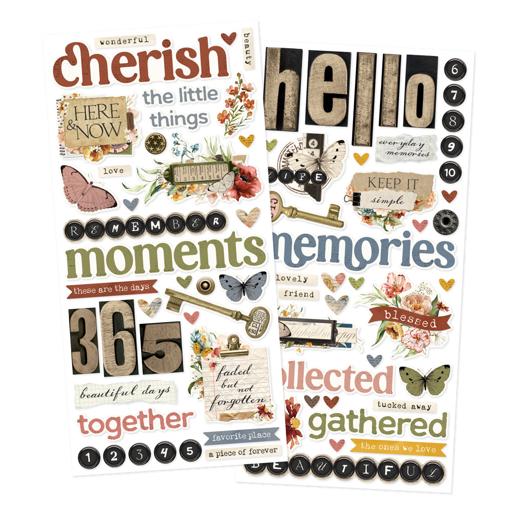 ***Pre-Order*** Simple Stories - Simple Vintage Trunk Show - Foam Stickers