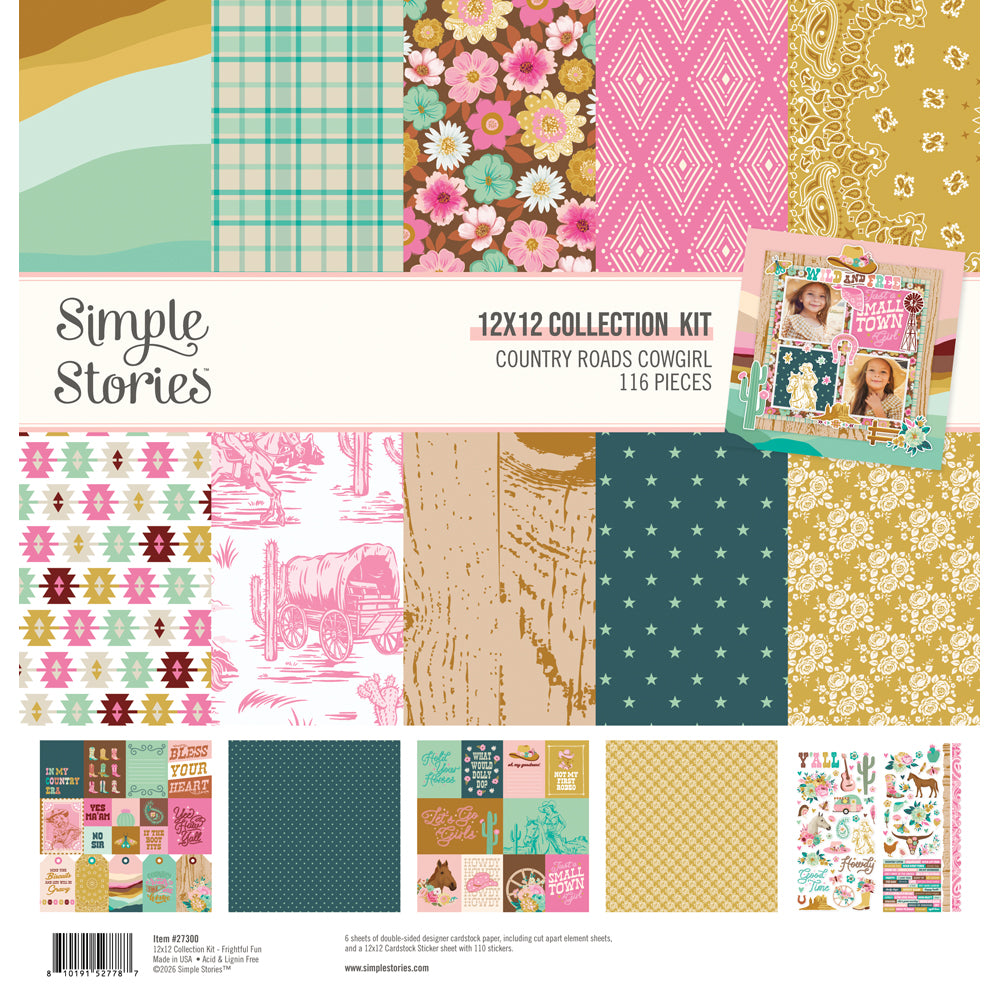 ***Pre-Order*** Simple Stories - Country Roads Cowgirl - Collection Kit