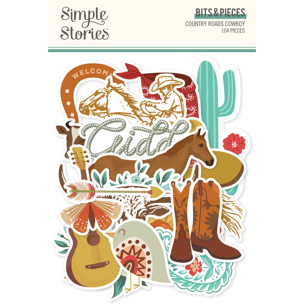 ***Pre-Order*** Simple Stories - Country Roads Cowboy - Bits & Pieces