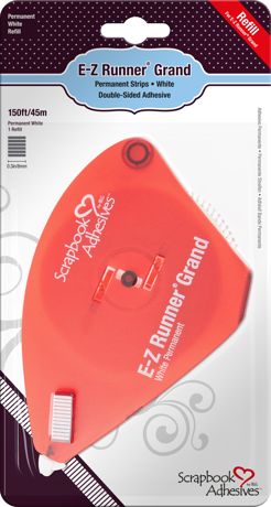 Scrapbook Adhesives - E-Z Runner - Grand Permanent Strips Refill