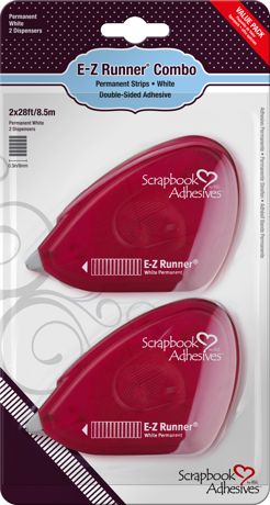 Scrapbook Adhesives - E-Z Runner Adhesive - Permanent Strips Combo Value Pack