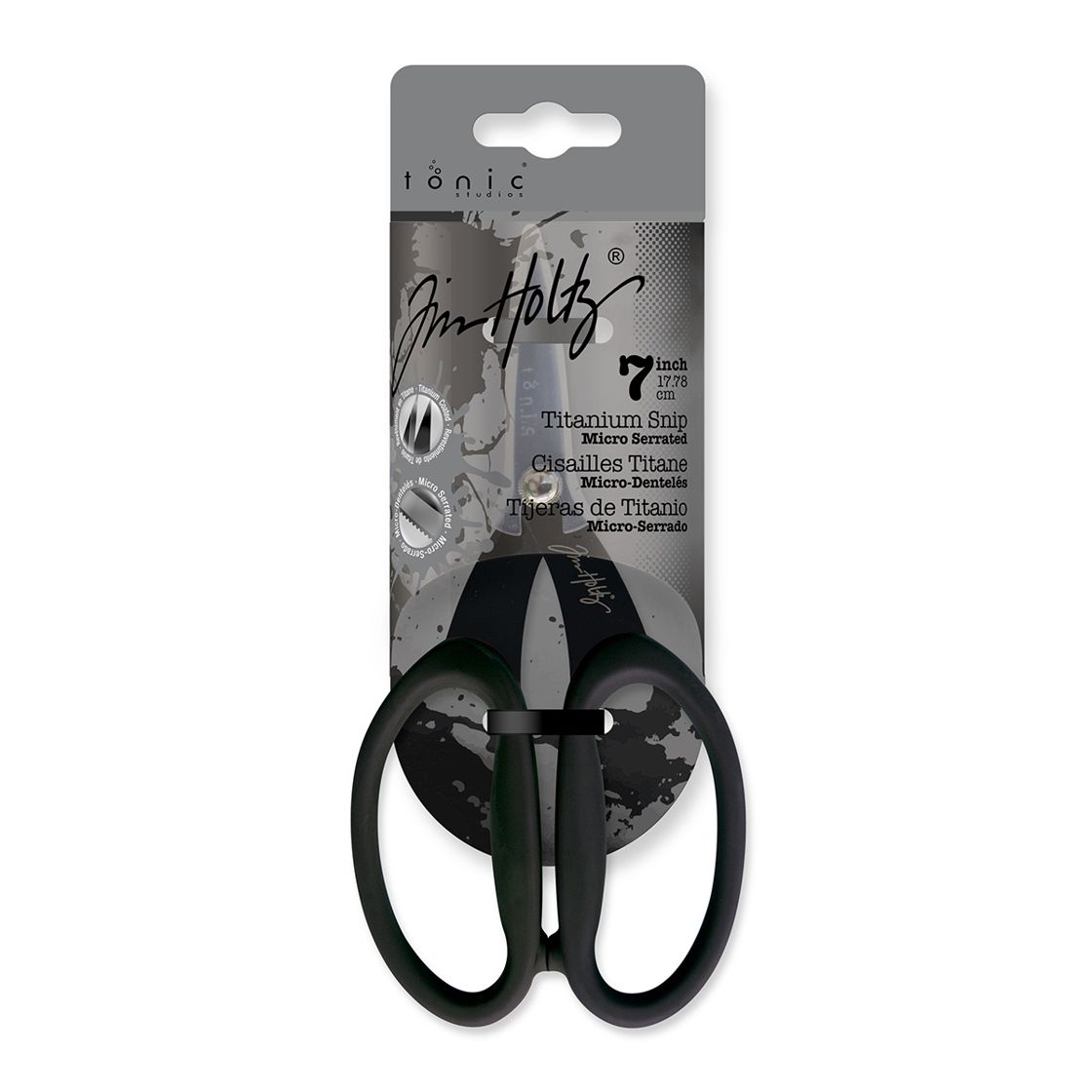 Tim Holtz - Non-Stick Titanium Micro Serrated Scissors - 7"