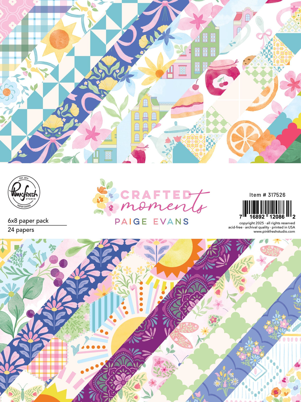 Pinkfresh Studio - Paige Evans - Crafted Moments - 6x8 Paper Pack