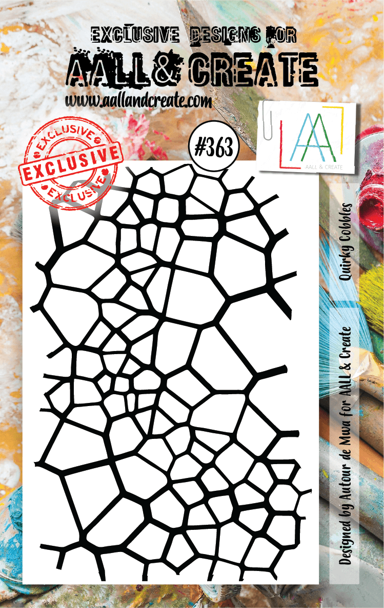 AALL & Create - A7 Clear Stamp Set - Quirky Cobbles - #363