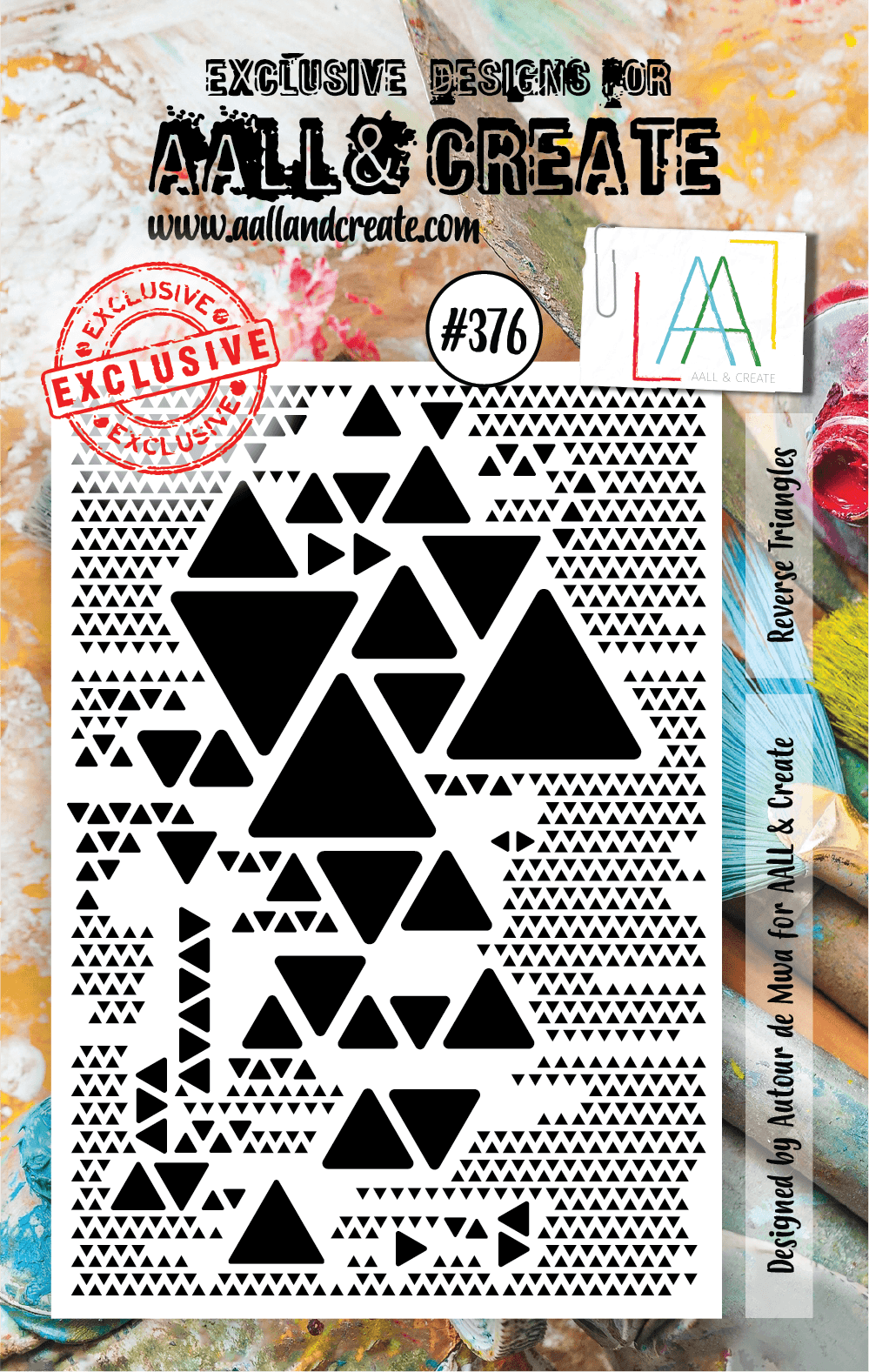 AALL & Create - A7 Clear Stamp Set - Reverse Triangles - #376