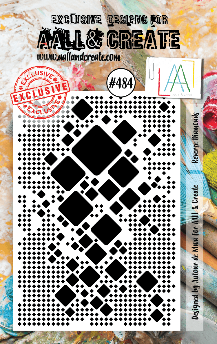 AALL & Create - A7 Clear Stamp Set - Reverse Diamonds - #484