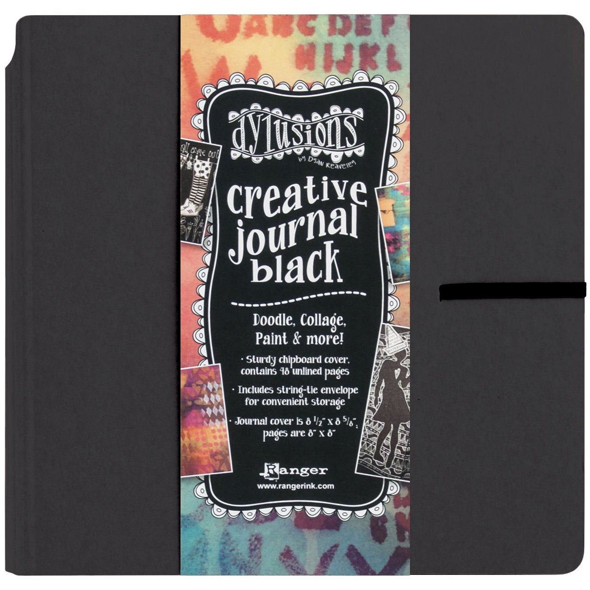 Dylusions - Creative Journal Square - Black