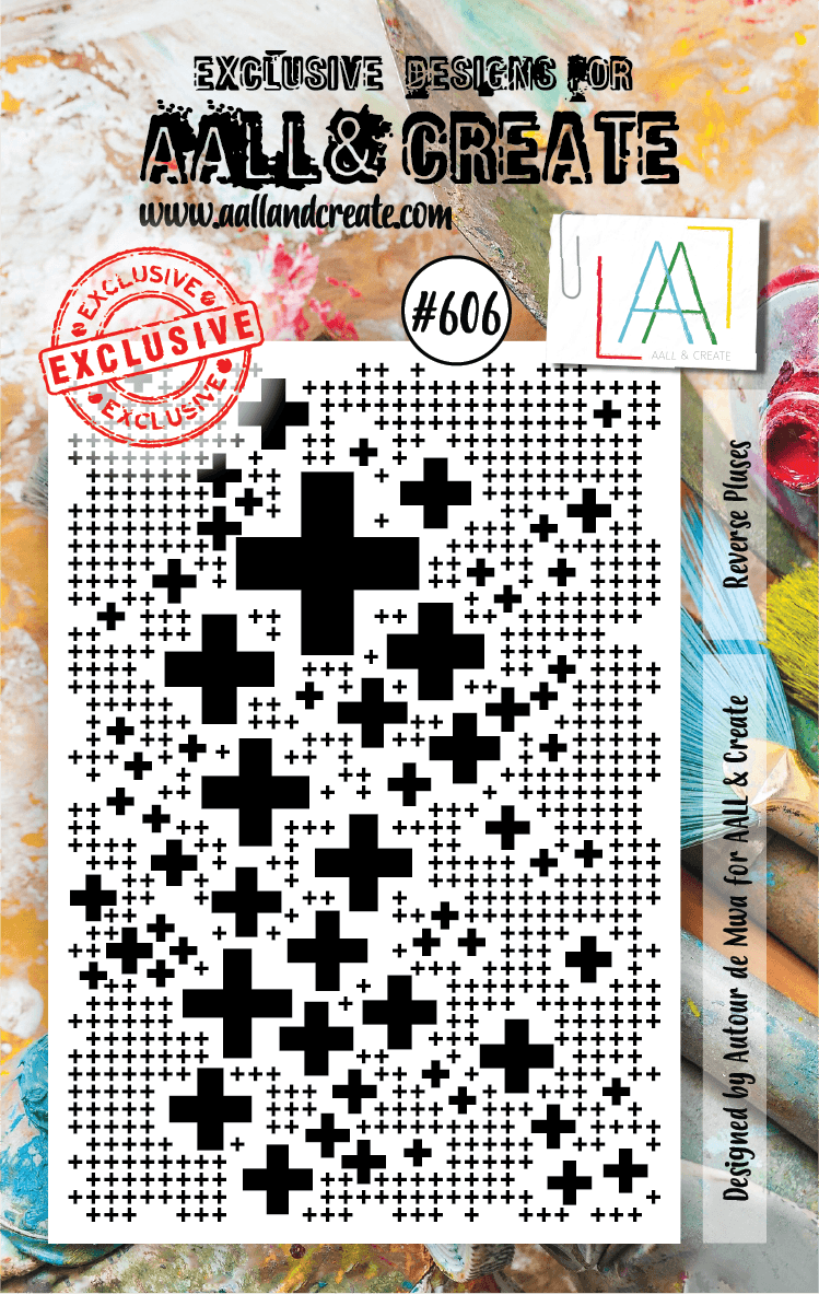 AALL & Create - A7 Clear Stamp Set - Reverse Pluses - #606