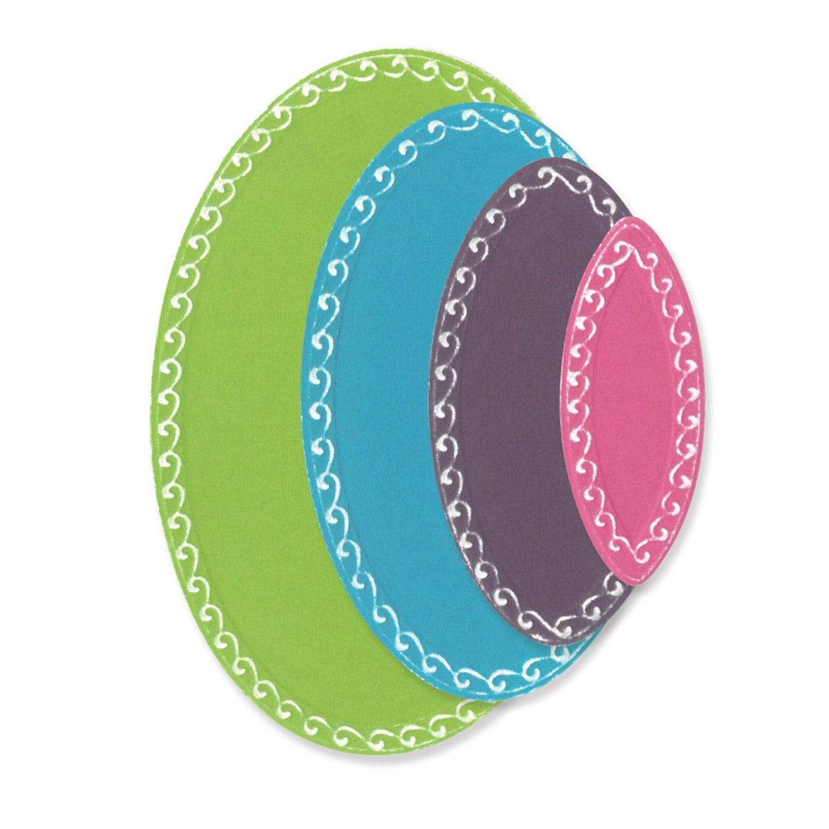 Sizzix - Framelits Die Set 9PK Fanciful Framelits Clare Classic Ovals by Stacey Park
