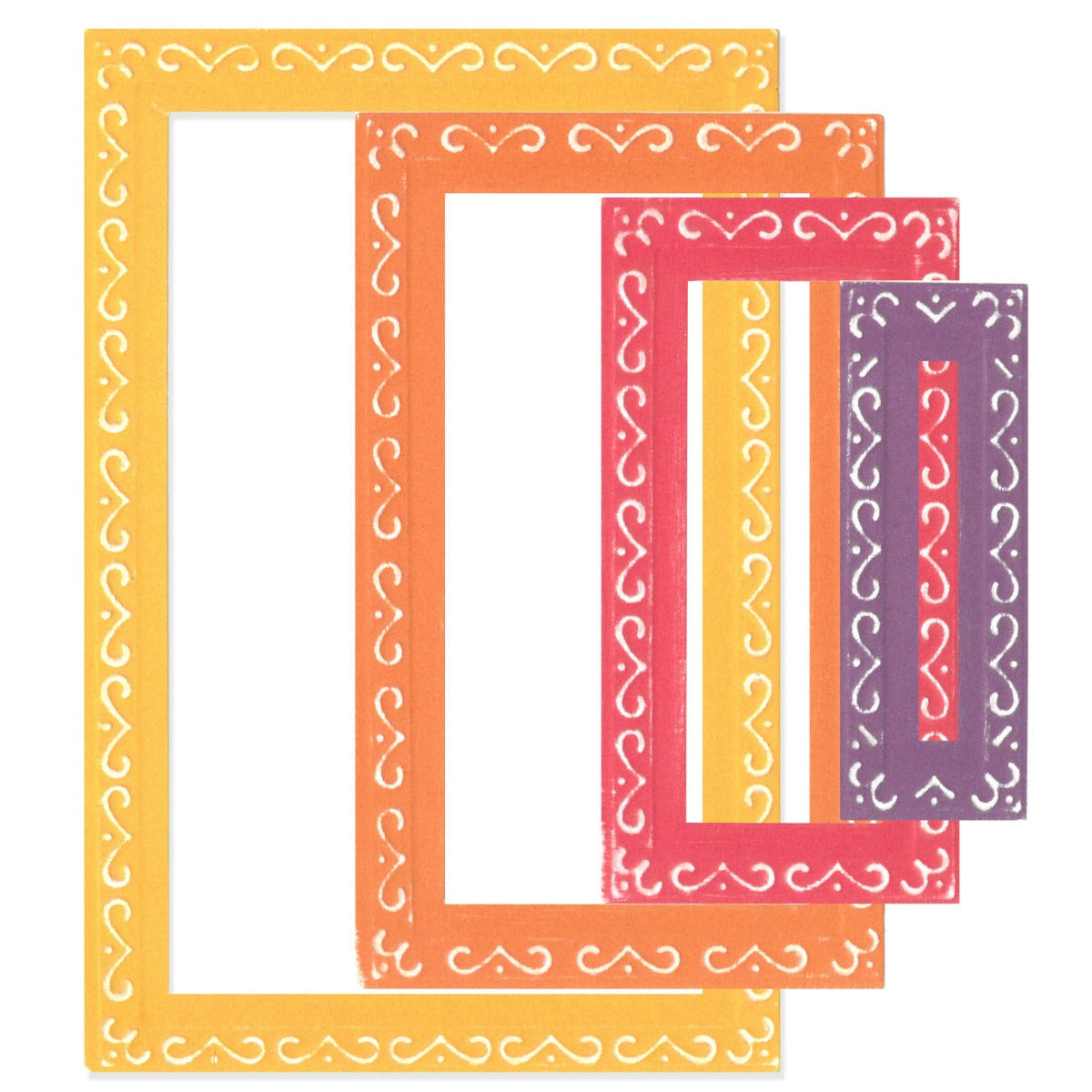 Sizzix - Framelits Die Set 9PK Fanciful Framelits Renee Deco Rectangles by Stacey Park
