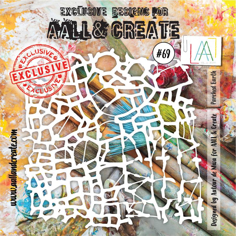 AALL & Create - 6"x6" Stencil - Parched Earth - #69