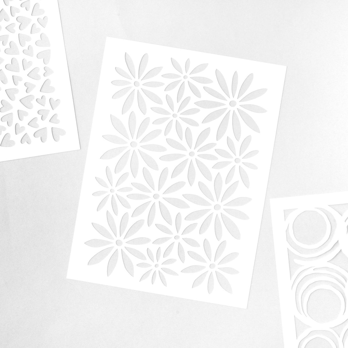 Vicki Boutin - Mixed Media - Stencil - Floral