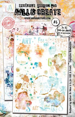 AALL & Create - A5 Rub-Ons - Explosive Bombosive - #6