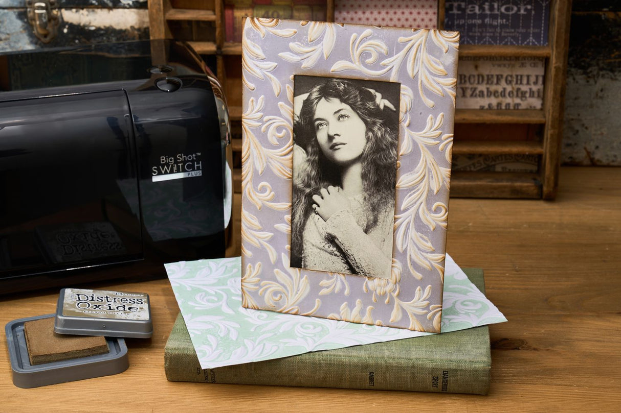 Sizzix - 3D Texture Fades A5 Embossing Folder By Tim Holtz - Botanical