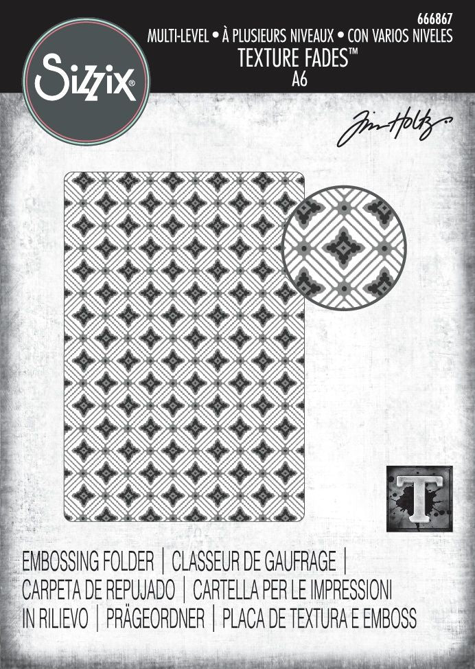 Sizzix - Textured Impressions Embossing Folder by Tim Holtz - Vault Diamonds