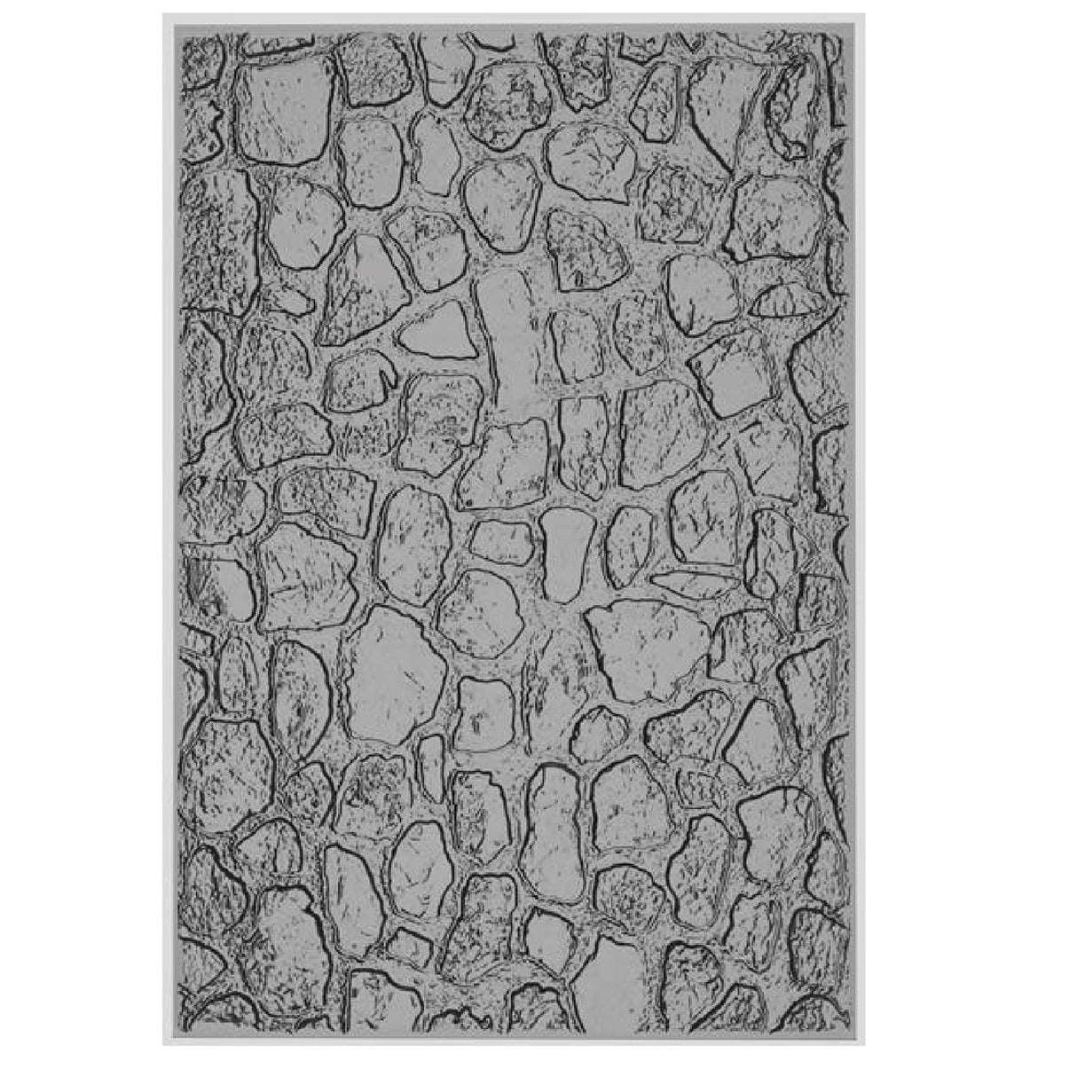 Sizzix - 3D Texture Fades A5 Embossing Folder By Tim Holtz - Cobblestone