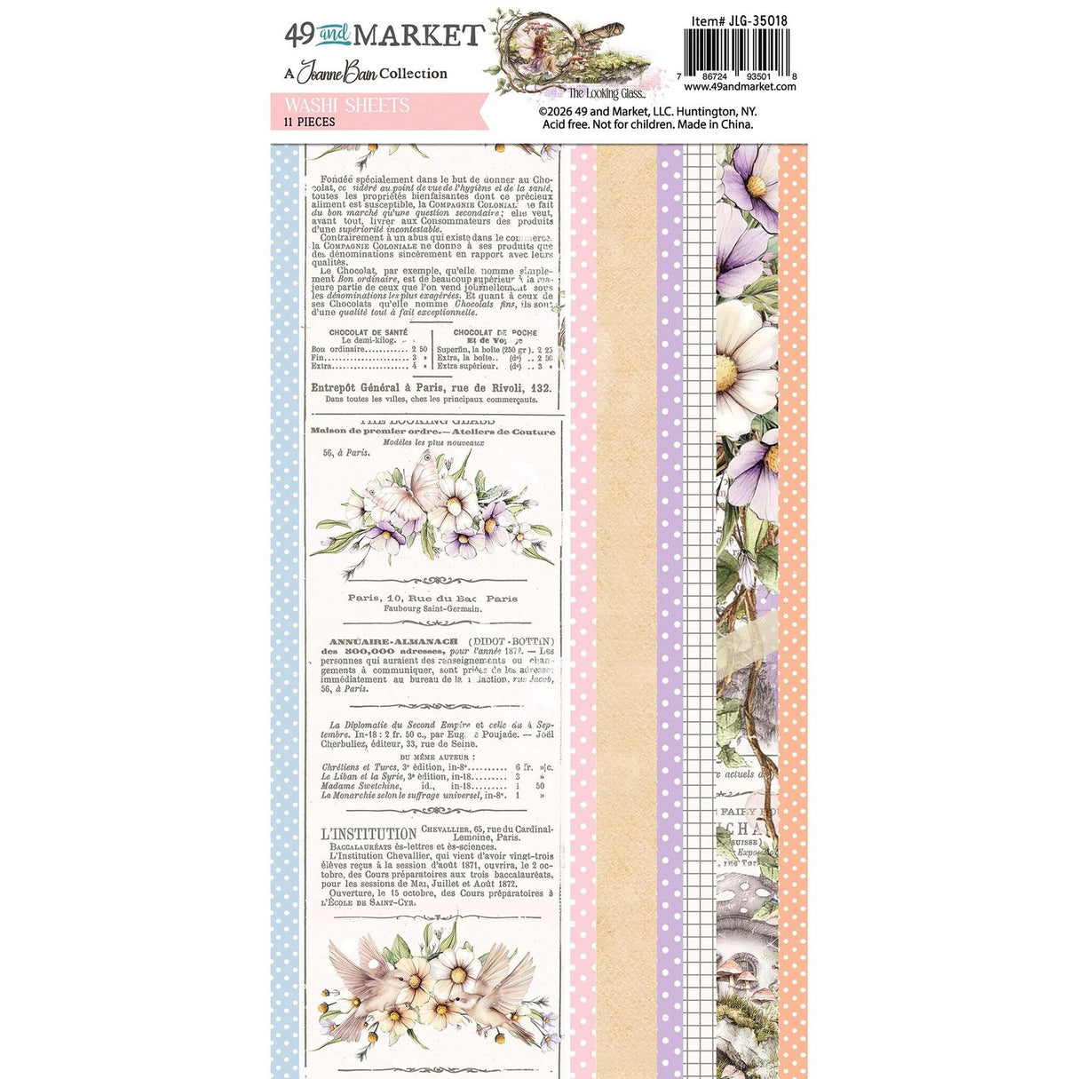 49 And Market - The Looking Glass - Washi Tape Sheets