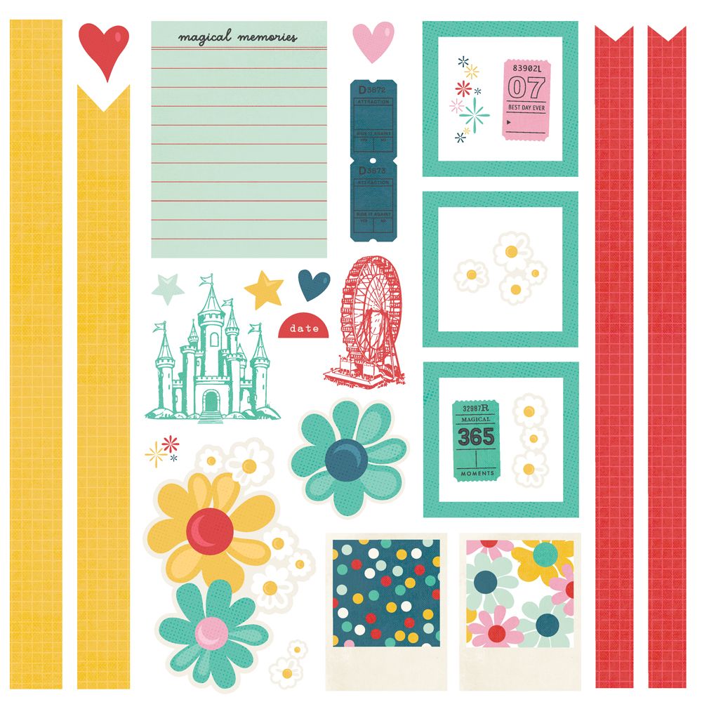 Simple Stories - Say Cheese Happiest Place - Simple Pages Page Kit