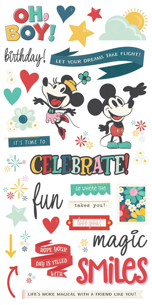 Simple Stories - Say Cheese Happiest Place - Simple Cards Card Kit