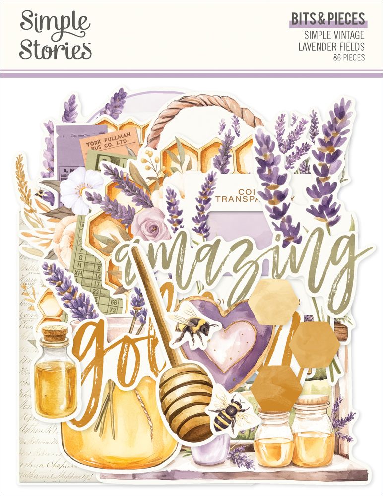 Simple Stories - Simple Vintage Lavender Fields - Bits & Pieces Die