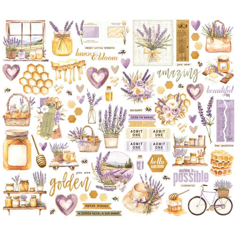 Simple Stories - Simple Vintage Lavender Fields - Bits & Pieces Die