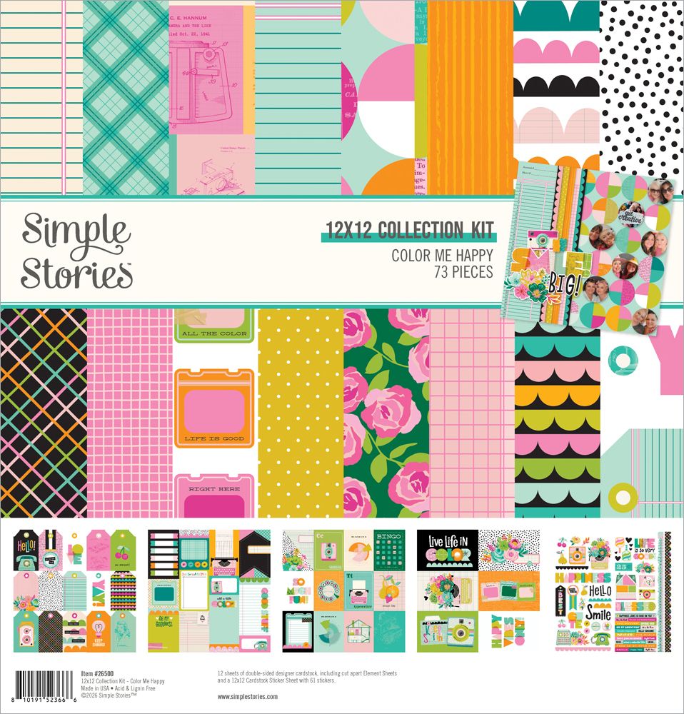 Simple Stories - Color Me Happy - Collection Kit