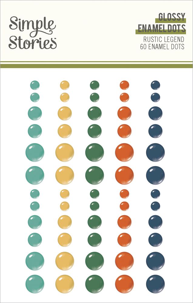 Simple Stories - Rustic Legend - Glossy Enamel Dots