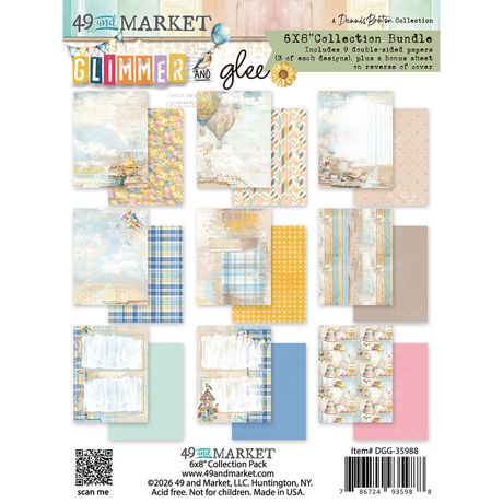 49 And Market - Glimmer and Glee - Collection Pack 6"X8"