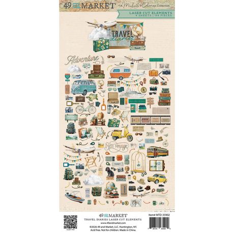 49 And Market - Travel Diaries - Laser Cut Outs - Elements
