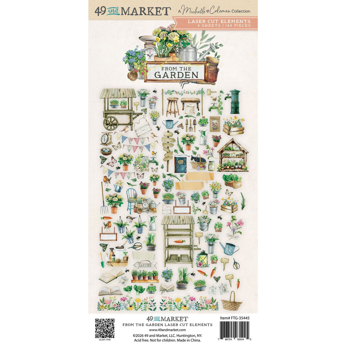 49 And Market - From the Garden - Laser Cut Outs - Elements