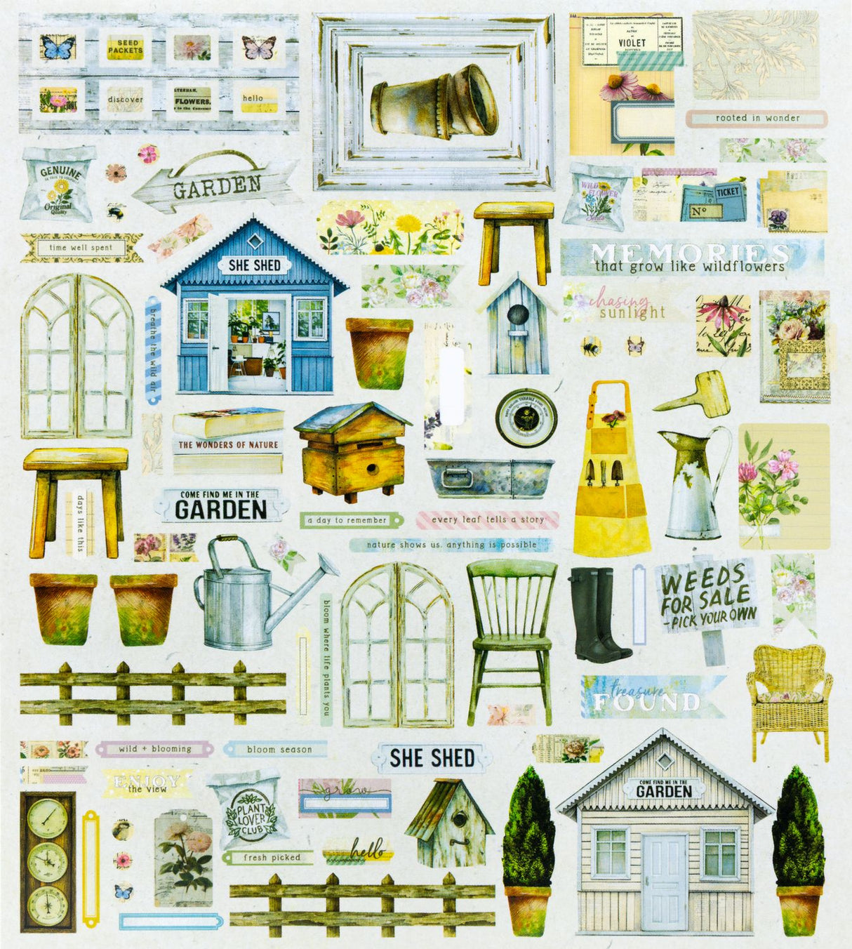 49 And Market - From the Garden - Ephemera Set