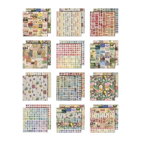 Tim Holtz - Advantus - Idea-ology Double- Sided Cardstock 12"X12" - Palette Collection: Multi