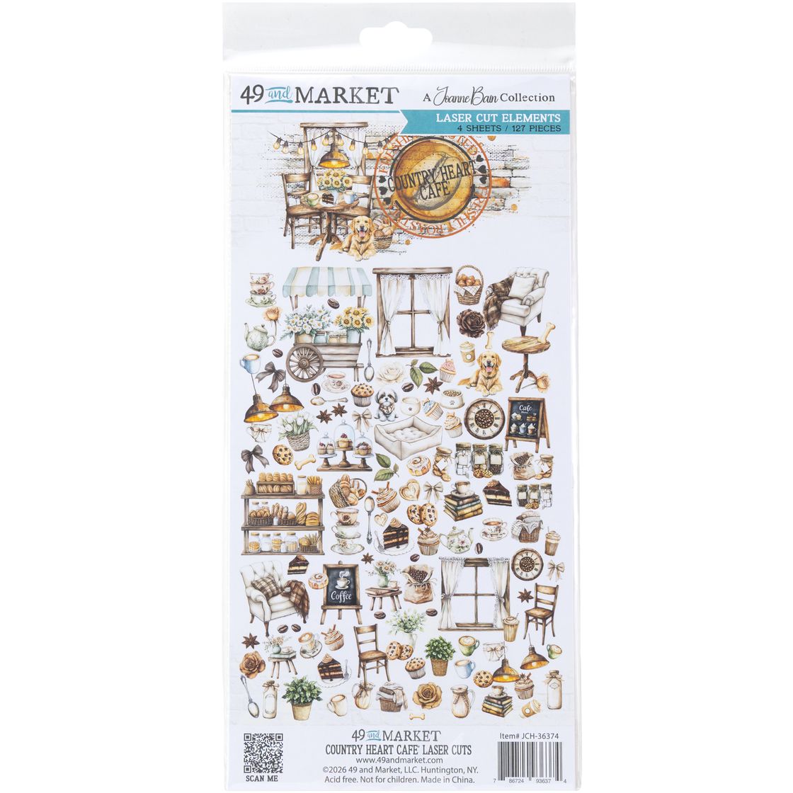 49 And Market - Country Heart Cafe - Laser Cut - Elements