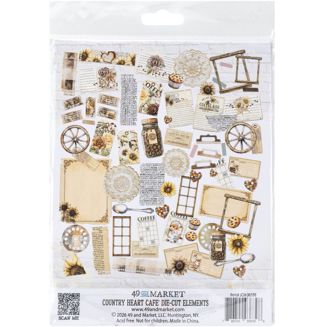 49 And Market - Country Heart Cafe - Die-Cut Elements
