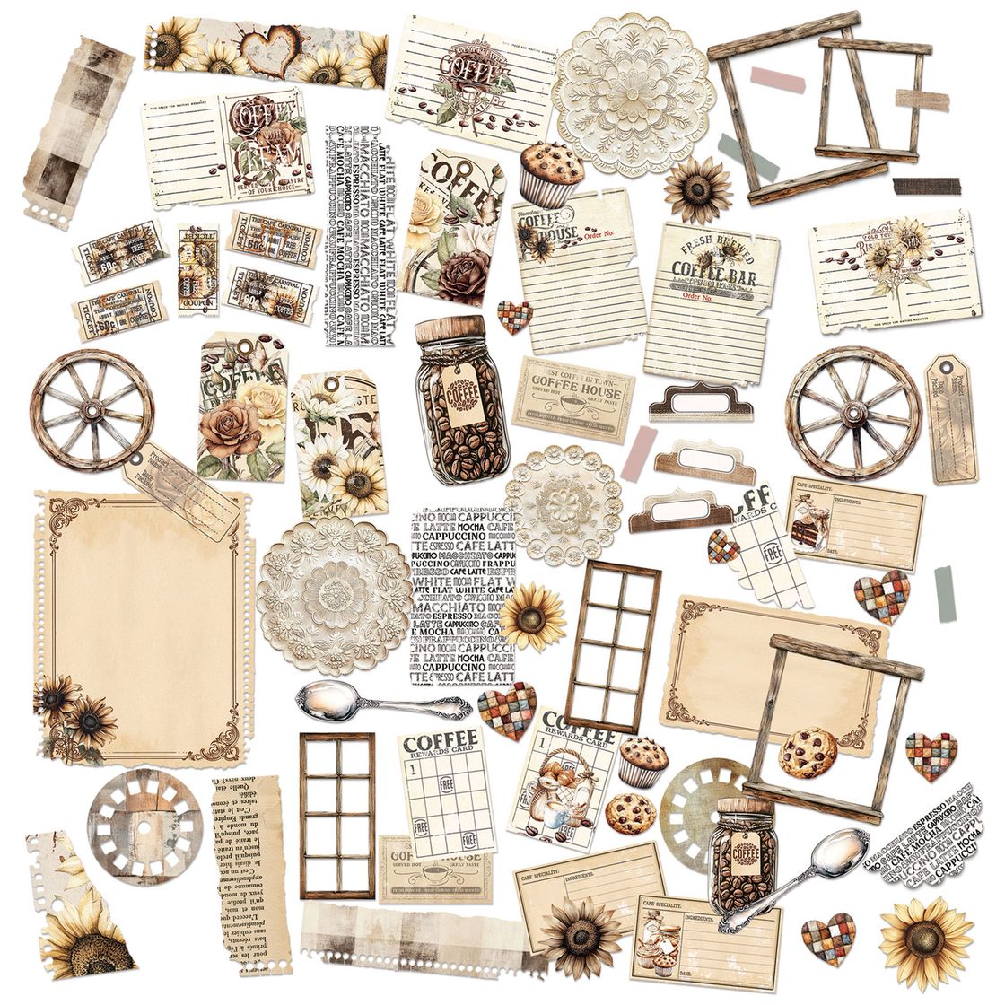 49 And Market - Country Heart Cafe - Die-Cut Elements