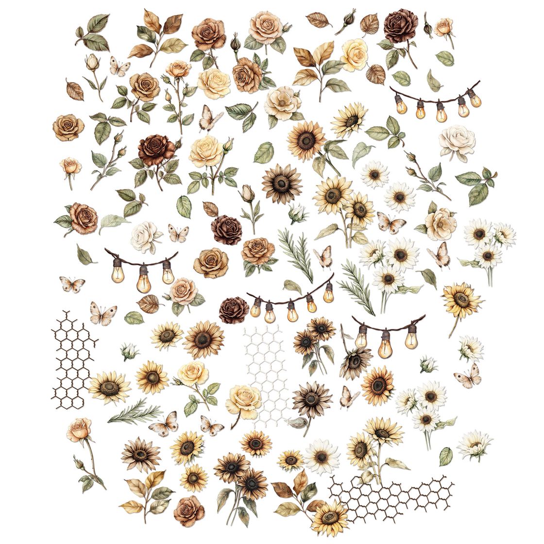 49 And Market - Country Heart Cafe - Laser Cut - Wildflowers