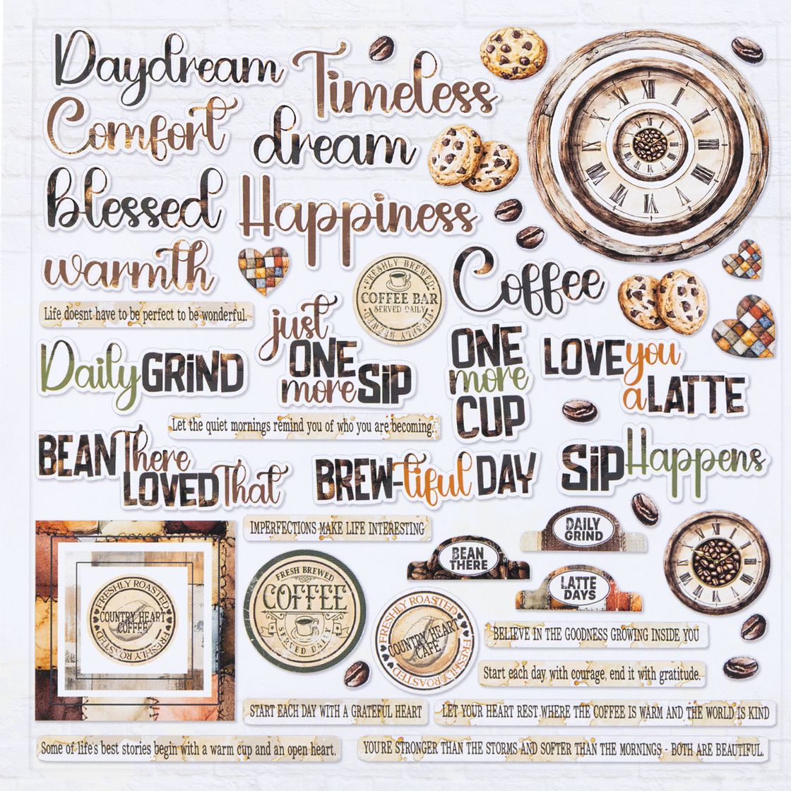 49 And Market - Country Heart Cafe - Chipboard Assortment